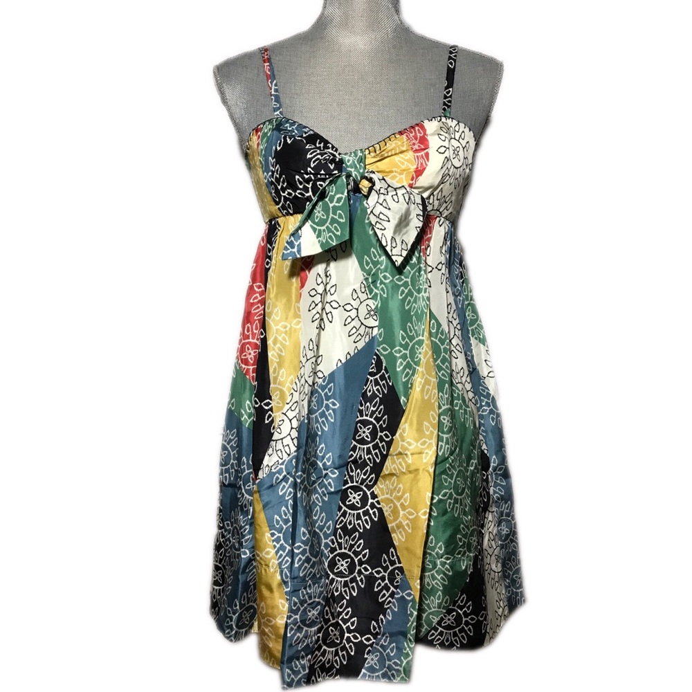 BCBGMAXAZRIA Babydoll Silk Dress Size NWOT 2